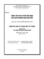 Phân tích phi tuyến ổn định của dàn không gian đàn hồi 