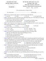 Đề thi thử THPT Quốc Gia 2019 GDCD Lý Thái Tổ Bắc Ninh lần 1 mã đề 502 - Học Toàn Tập