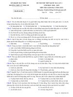 Đề thi thử THPT Quốc Gia 2019 GDCD Lý Thái Tổ Bắc Ninh lần 1 mã đề 501 - Học Toàn Tập