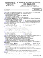 Đề thi thử THPT Quốc Gia Lịch sử 2019 trường Nguyễn Trãi, Hải Dương lần 1 mã đề 308 - Học Toàn Tập