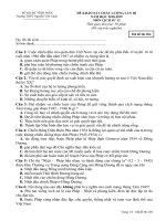 Đề thi KSCL lớp 12 Lịch sử Nguyễn Viết Xuân, Vĩnh Phúc 2019 lần 3 - Mã đề 204 - Học Toàn Tập