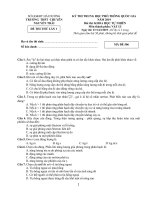Đề thi thử THPT Quốc Gia Vật lí 2019 trường Nguyễn Trãi, Hải Dương lần 1 mã đề 506 - Học Toàn Tập