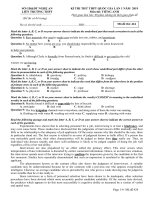 Đề thi Đề thi thử THPT quốc gia môn Tiếng Anh liên trường TP Vinh, Nghệ An lần 1 mã đề 424 - Học Toàn Tập