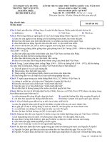 Đề thi thử THPT Quốc Gia Lịch sử 2019 trường Nguyễn Trãi, Hải Dương lần 1 mã đề 302 - Học Toàn Tập