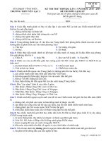 Đề thi thử THPT Lịch sử 2019 Trường Yên Lạc 2, Vĩnh Phúc lần 1 mã đề 357 - Học Toàn Tập
