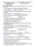 Đề thi học kì 1 môn địa lí lớp 9 trường THCS Ngô Gia Tự, phòng GD&ĐT Long Biên, Hà Nội 2019-2020 - Mã đề 1D - Học Toàn Tập