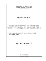 Nghiên cứu ảnh hưởng vết nứt đến đặc trưng động lực học của kết cấu tấm mỏng  