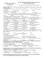 Đề thi thử THPT Quốc Gia Tiếng anh 2019 trường Nguyễn Trãi, Hải Dương lần 1 mã đề 002 - Học Toàn Tập