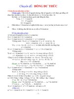 Đồng dư thức - BDHSG môn Toán lớp 6
