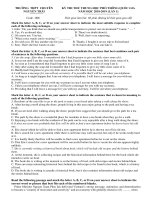 Đề thi thử THPT Quốc Gia Tiếng anh 2019 trường Nguyễn Trãi, Hải Dương lần 1 mã đề 006 - Học Toàn Tập