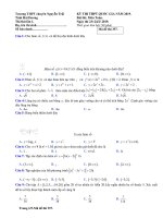 Đề thi thử THPT Quốc Gia Toán học 2019 trường Nguyễn Trãi, Hải Dương lần 1 mã đề 357 - Học Toàn Tập