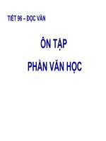 slide bài giảng ngữ văn 10 tiết 96 ôn tập văn học 