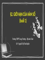 BÀI HỌC TRỰC TUYẾN TUẦN 22 ( 01.02.21) - LỚP 11