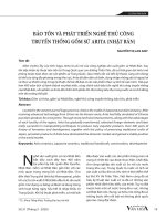 Bảo tồn và phát triển nghề thủ công truyền thống gốm sứ Arita (Nhật Bản)