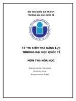 ĐỀ CƯƠNG ÔN THI MÔN HÓA HỌC ĐÁNH GIÁ NĂNG LỰC ĐH QUỐC GIA TPHCM