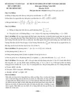 Đề thi thử THPT quốc gia