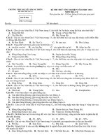 Đề thi thử tốt nghiệp THPT môn Địa 2021 lần 1 THPT Nguyễn Trung Thiên