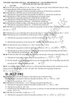 Đề thi thử THPT quốc gia