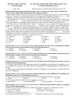 Đề thi thử THPT Quốc Gia Tiếng anh 2019 trường Nguyễn Trãi, Hải Dương lần 1 mã đề 003 - Học Toàn Tập