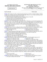 Đề thi thử THPT Quốc Gia 2019 GDCD Đoàn Thượng, Hải dương lần 1 mã đề 132 - Học Toàn Tập