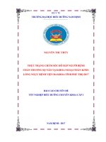 thực trạng công tác chăm sóc hô hấp người bệnh chấn thương sọ não tại khoa ngoại thần kinh lồng ngực bệnh viện đa khoa tỉnh phú thọ năm 2017 