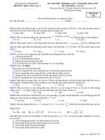 Đề thi thử THPT Vật lí 2019 Trường Yên Lạc 2, Vĩnh Phúc lần 1 mã đề 570 - Học Toàn Tập