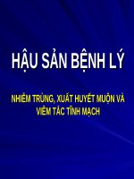HẬU sản BỆNH lý (sản PHỤ KHOA) 