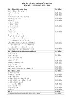 Đáp án đề thi học kì 1 môn toán học lớp 8 trường THCS Ngô Gia Tự, phòng GD&ĐT Long Biên, Hà Nội 2019-2020 - Học Toàn Tập