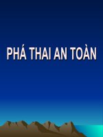 PHÁ THAI AN TOÀN (sản PHỤ KHOA) 
