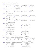 Đề thi thử THPT quốc gia