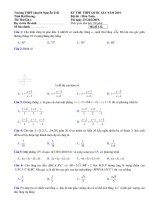Đề thi thử THPT Quốc Gia Toán học 2019 trường Nguyễn Trãi, Hải Dương lần 1 mã đề 132 - Học Toàn Tập