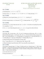 Đề thi vào lớp 10 chuyên Toán Sở Giáo dục đào tạo Hà Nội năm 2020