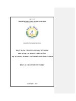 Thực trạng công tác giáo dục sức khỏe cho bà mẹ sau sinh của điều dưỡng tại bệnh viện đa khoa thành phố thái bình năm 2019 