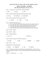 ĐỀ ÔN TẬP Ở NHÀ CỦA HỌC SINH TRONG THỜI GIAN NGHỈ PHÒNG CHỐNG DỊCH BỆNH (1)