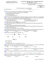 Đề thi thử THPT Vật lí 2019 Trường Yên Lạc 2, Vĩnh Phúc lần 1 mã đề 357 - Học Toàn Tập