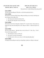 Đề kiểm tra giữa HK2 lớp 10 môn Vật lý - THPT Lý Thái Tổ (có đáp án)