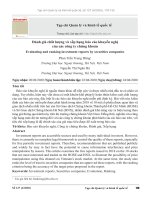 ĐÁNH GIÁ CHẤT LƯỢNG VÀ XẾP HẠNG BÁO CÁO KHUYẾN NGHỊ CỦA CÁC CÔNG TY CHỨNG KHOÁN