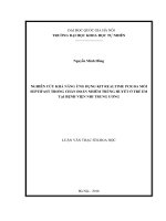 Nghiên cứu khả năng ứng dụng kit realtime PCR đa mồi Septifast trong chẩn đoán nhiễm trùng huyết ở trẻ em tại bệnh viện Nhi Trung Ương