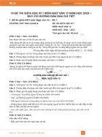 10 Đề thi giữa HK1 môn Ngữ văn 12 năm 2020 có đáp án