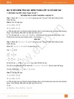 Đề kiểm tra 15 phút HK1 năm 2019 môn Toán 10 có đáp án