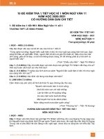 10 đề kiểm tra 1 tiết HK1 môn Ngữ văn 11 năm 2020 có đáp án