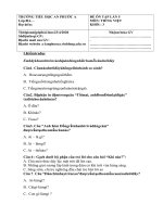 Đề ôn tập cho học sinh môn Tiếng Việt khối 3 lần 4