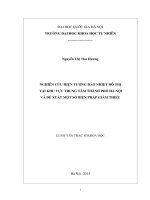 Nghiên cứu hiện tượng đảo nhiệt đô thị tại khu vực trung tâm thành phố Hà Nội và đề xuất biện pháp giảm thiểu
