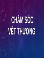 CHĂM sóc vết THƯƠNG (điều DƯỠNG cơ bản)