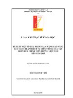 Đề xuất một số giải pháp nhằm nâng cao năng lực cạnh tranh dịch vụ viễn thông của tập đoàn bưu chính viễn thông việt nam đến năm 2015 