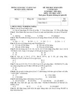 Đề thi Môn Tin học