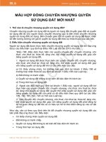 Mẫu hợp đồng chuyển nhượng quyền sử dụng đất mới nhất