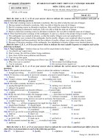 Đề thi thử THPT Tiếng anh 2019 sở GD&ĐT Vĩnh Phúc mã đề 221 - Học Toàn Tập