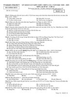 Đề thi thử THPT Lịch sử 2019 sở GD&ĐT Vĩnh Phúc mã đề 112 - Học Toàn Tập