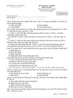 Đề thi thử THPT Lịch sử 2019 trường Nguyễn Viết Xuân Vĩnh Phúc lần 1 mã đề 208 - Học Toàn Tập
